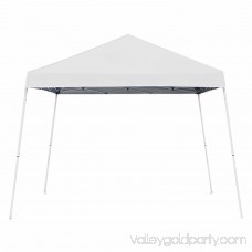 Z-Shade 10' x 10' Angled Leg Instant Shade Canopy Tent Portable Shelter, White